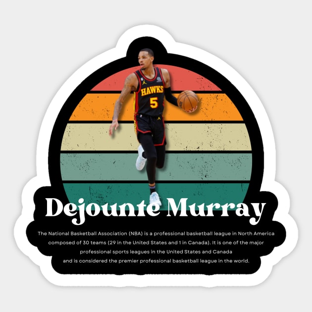 Dejounte Murray Vintage V1 Sticker by Gojes Art